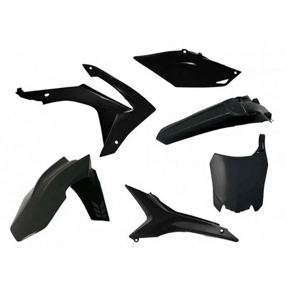 Kit plastiques R-tech 6 p noir – Noir Ref : RTH0173 / RKITCRFRS0518