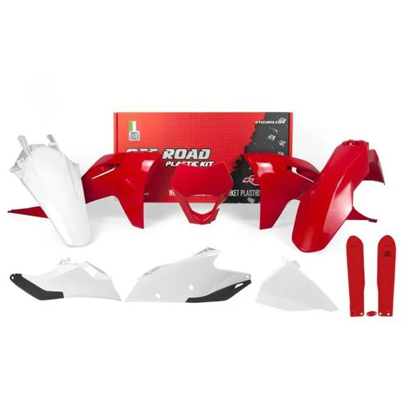 Kit plastiques R-tech 7p Gas Gas EC Origine – Rouge Ref : RTH0195 / RKITGASOEM621