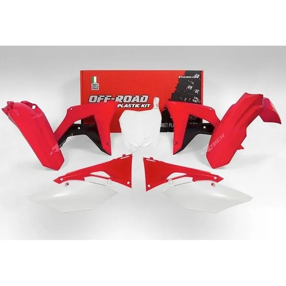 Kit plastiques R-tech Honda couleur d&rsquo;origine – Rouge Ref : RTH0166 / RKITCRFOEM599
