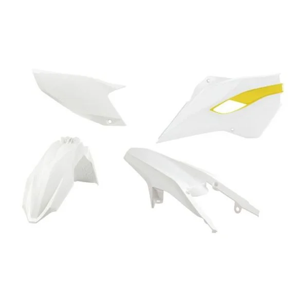 Kit plastiques R-tech Husqvarna Origine – Blanc Ref : RTH0224 / RKITHSQOEM411