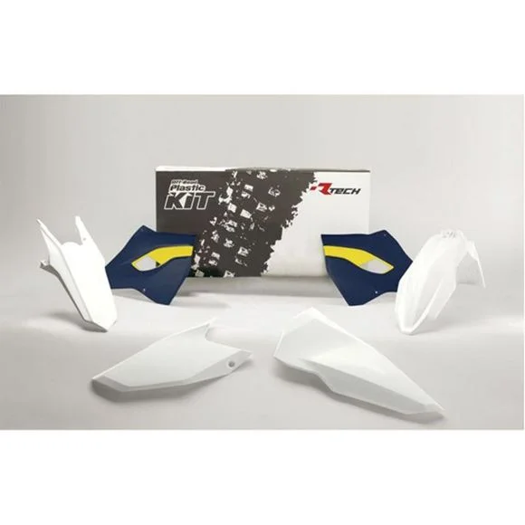 Kit plastiques R-tech Husqvarna Origine – Blanc Ref : RTH0225 / RKITHSQOEM416
