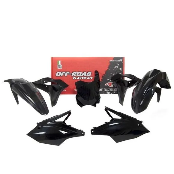 Kit plastiques R-tech Kawasaki noir – Noir Ref : RTH0337 / RKITKXFNR0519
