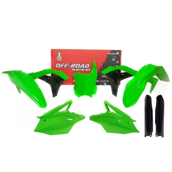 Kit plastiques R-tech Kawasaki vert fluo – Vert Ref : RTH0350 / RKITKXFVF0519