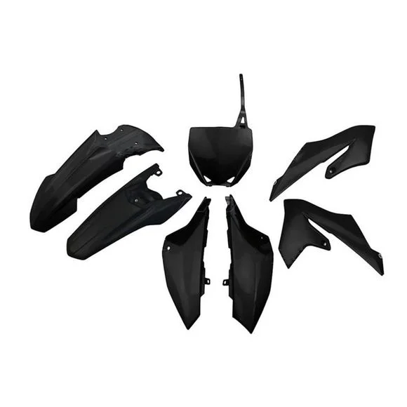 Kit plastiques Ufo couleurs noirYAMAHA 65 YZ 65 – 2017 – 2025Ref : 4420010001 / 1087944001