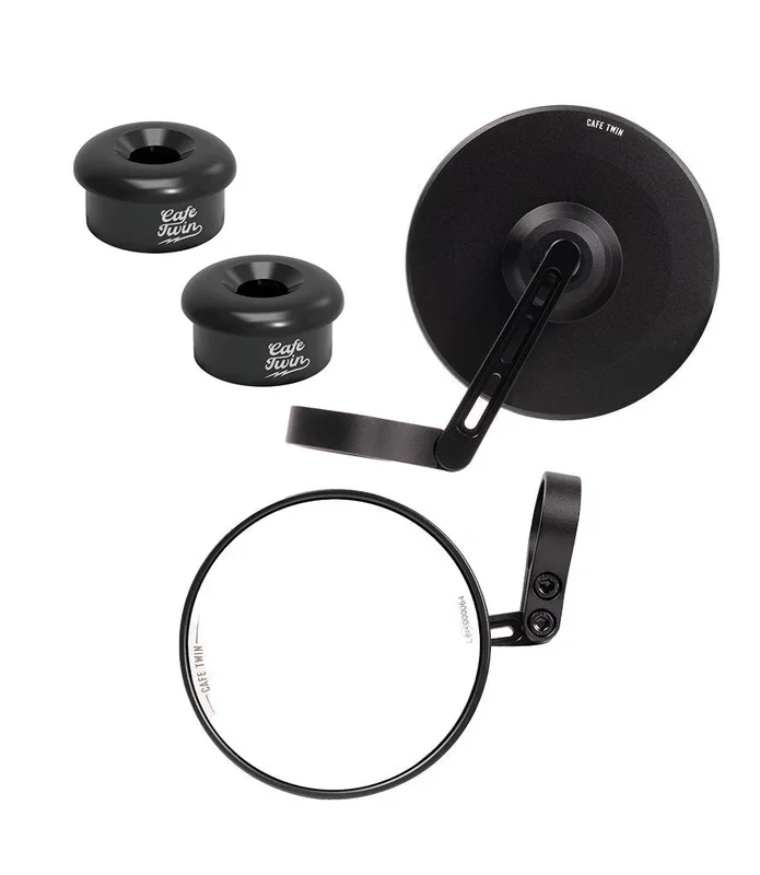Kit Specchietti Bar End Slim con Adattatori per Guerrilla / Himalayan 450 e Interceptor 650 fino al 2022