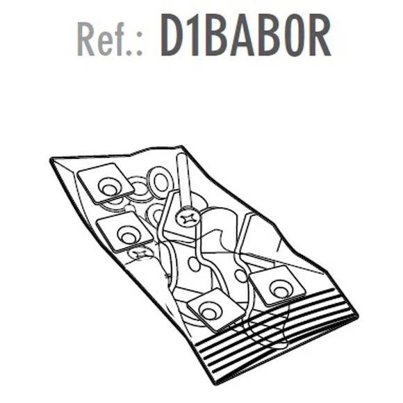 Kit Visserie Bagagerie Shad POUR PLATINE Universel Ref : D1BABOR
