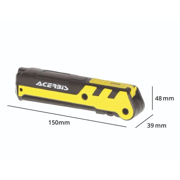 Lampe Acerbis FLAMME Universel – Noir / Jaune Ref : AE5758 / 0025099.318