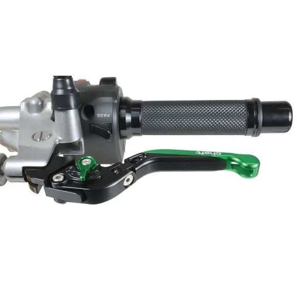 Leviers de frein et d’embrayage Chaft CNC MATES Universel – Vert Ref : CF0249