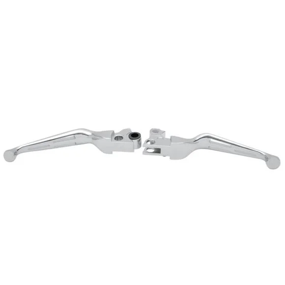 Leviers de frein et d’embrayage Drag Specialties Slotted wide blade – Noir Ref : DRG0154