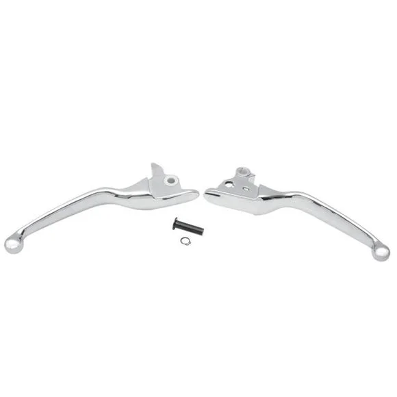 Leviers de frein et d’embrayage Drag Specialties Wide Blade – Gris Ref : DRG0158
