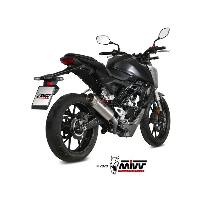 Ligne complète MIVV GP Pro titane/inox – Honda CB125R