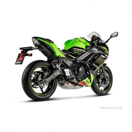 Ligne d’echappement AKRAPOVIC homologuee KAWASAKI Z650 et NINJA 650 2017-2020