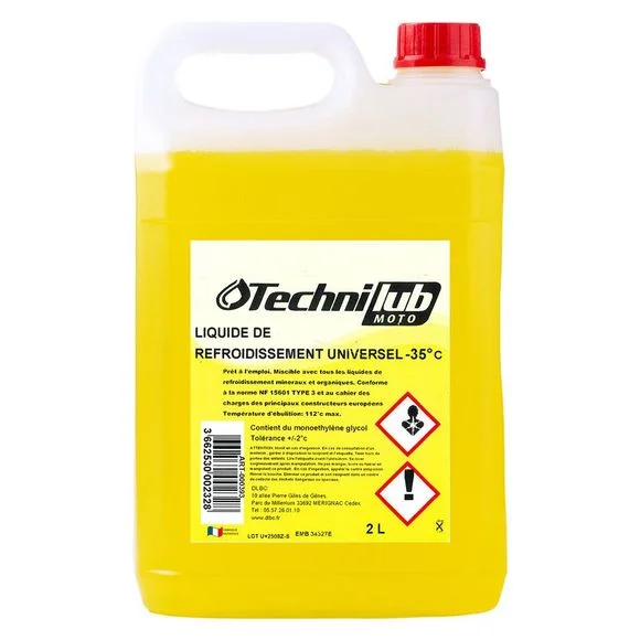Liquide de refroidissement Technilub LR 35°C MOTO 2L Universel Ref : TLB0015 / ART-000393