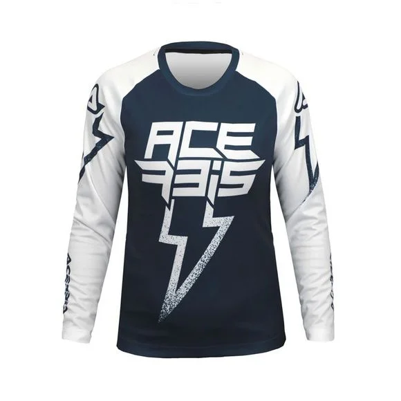 Maillot cross Acerbis MX J-KID FIVE – Blanc / Bleu Ref : AE5417