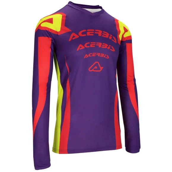 Maillot cross Acerbis MX J-TRACK NASCAR 2024 – Violet / Rouge Ref : AE5390