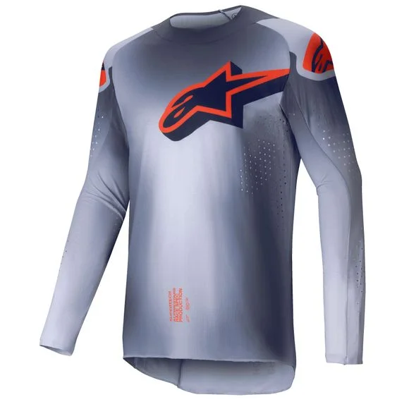 Maillot cross Alpinestars SUPERTECH – LIPAN 2025 – Gris / Orange Ref : AP3414