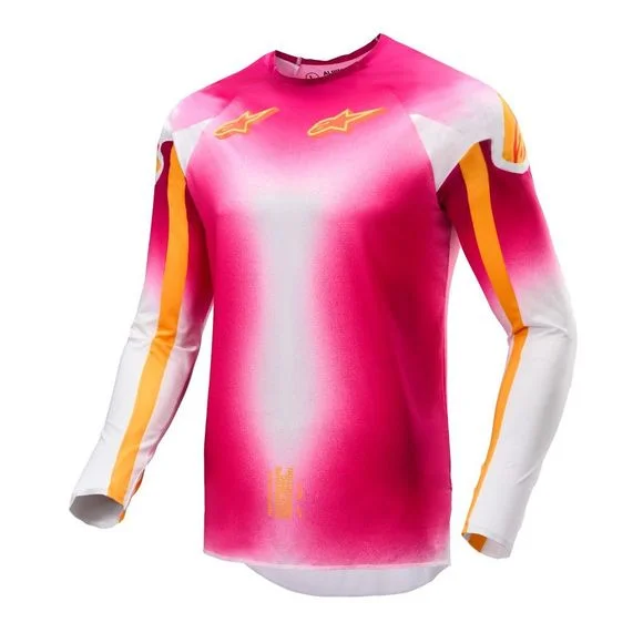 Maillot cross Alpinestars SUPERTECH – SX MIG AFD 2025 – Rose / Blanc Ref : AP3618
