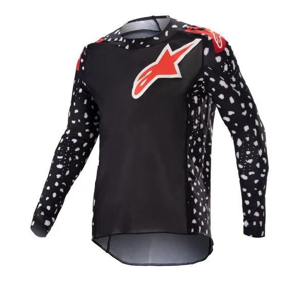 Maillot cross Alpinestars YOUTH RACER NORTH – Noir / Rouge Ref : AP12788