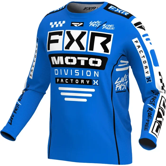 Maillot Cross Enfant FXR PODIUM 2024 Bleu Noir