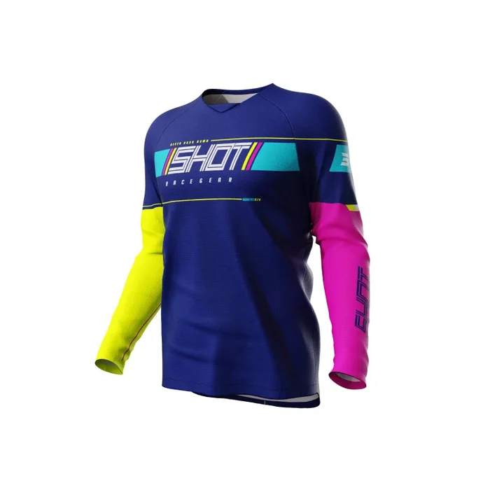 Maillot Cross Enfant SHOT DRAW INDY Bleu