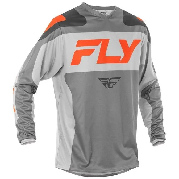 Maillot cross Fly F-16 2025 – Gris / Rouge Ref : FL1619