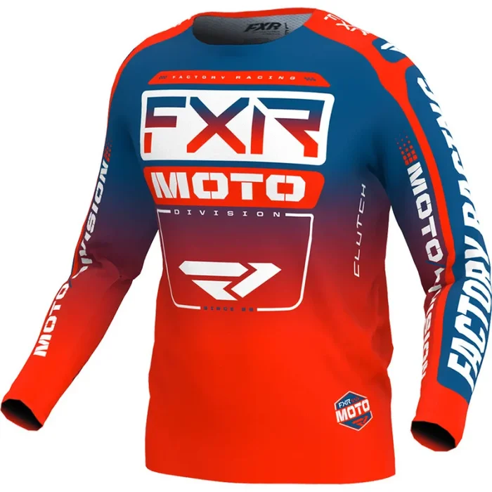 Maillot Cross FXR CLUTCH 2024 Bleu Rouge
