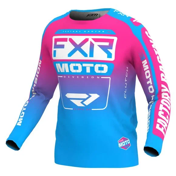 Maillot cross FXR CLUTCH 24 2024 – Bleu / Rose Ref : FXR0430