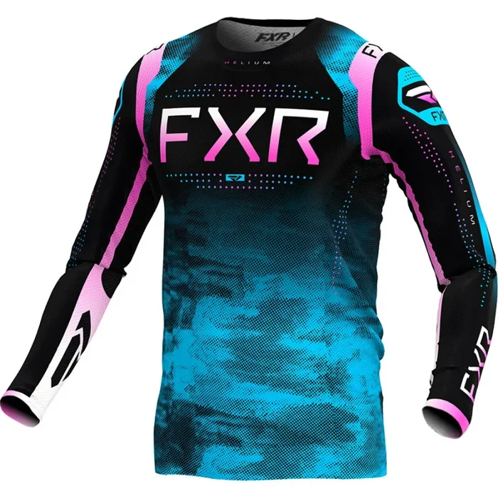 Maillot Cross FXR HELIUM 2024 Noir Bleu Rose