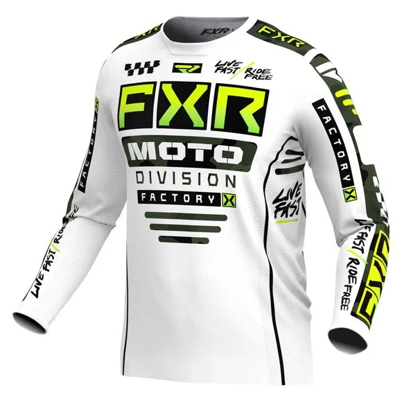 Maillot cross FXR PODIUM GLADIATOR 24 2024 – Blanc / Gris Ref : FXR0460