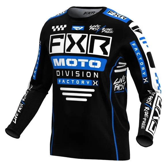 Maillot cross FXR PODIUM GLADIATOR 24 2024 – Noir / Bleu Ref : FXR0457