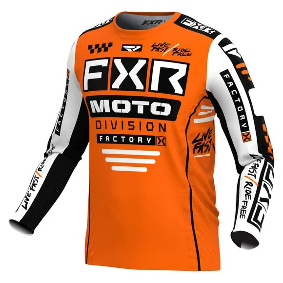 Maillot cross FXR PODIUM GLADIATOR 24 2024 – Orange / Blanc Ref : FXR0464