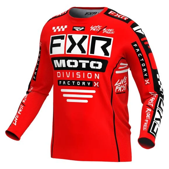 Maillot cross FXR PODIUM GLADIATOR 24 2024 – Rouge / Noir Ref : FXR0456