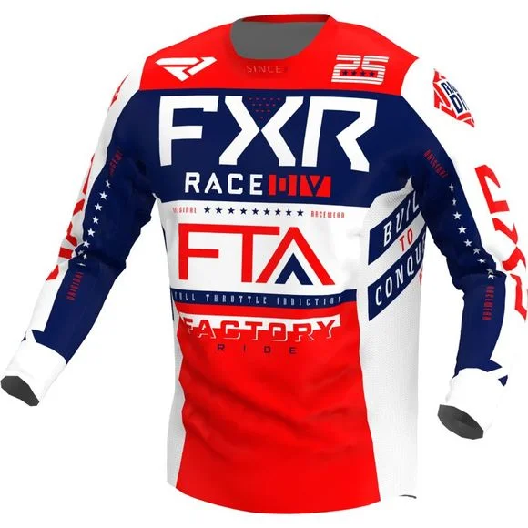 Maillot cross FXR PODIUM GLADIATOR WHITE/RED/NAVY 2022 – Rouge / Bleu Ref : FXR0153