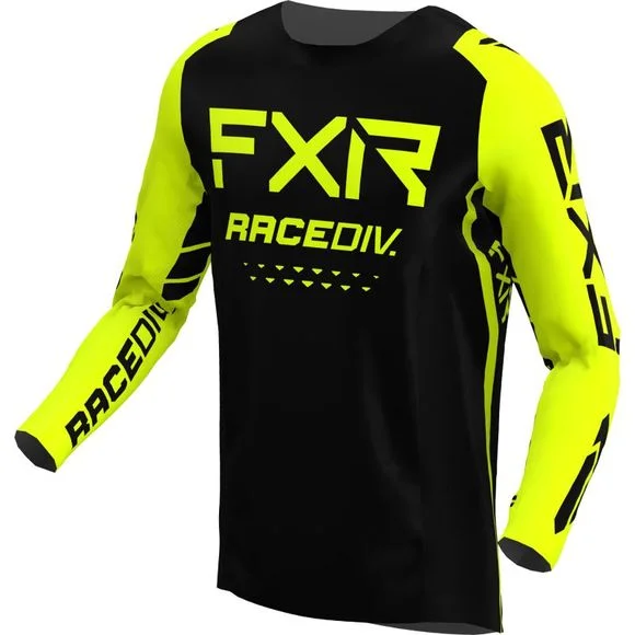 Maillot cross FXR PODIUM OFF-ROAD BLACK/HIVIS 2022 – Noir Ref : FXR0177