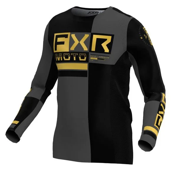 Maillot cross FXR PODIUM PRO BATTALION 2024 – Noir / Jaune Ref : FXR0566
