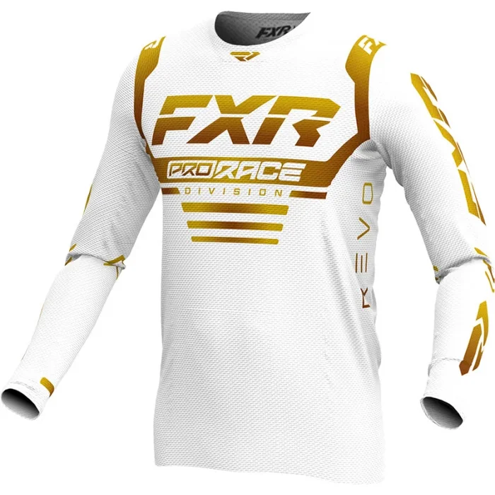 Maillot Cross FXR REVO 2024 Blanc Or