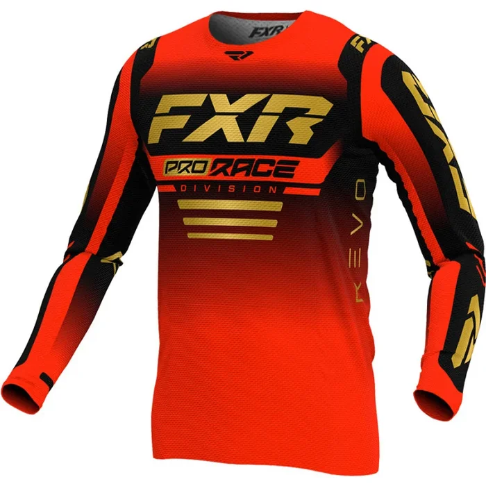 Maillot Cross FXR REVO 2024 Rouge Noir Or