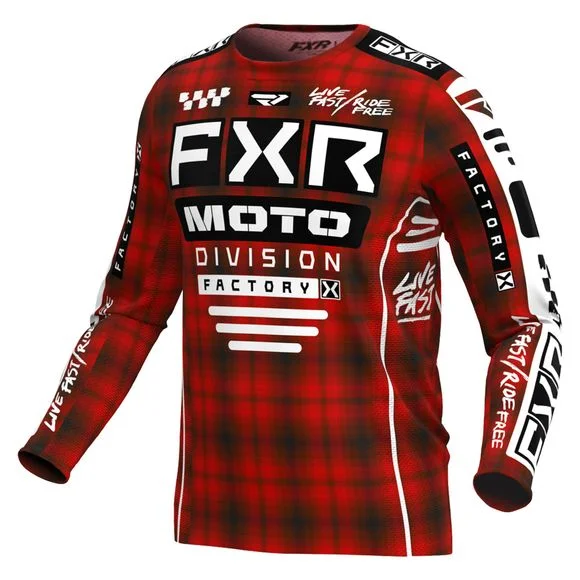 Maillot cross FXR YOUTH PODIUM 24 – Noir / Rouge Ref : FXR0476