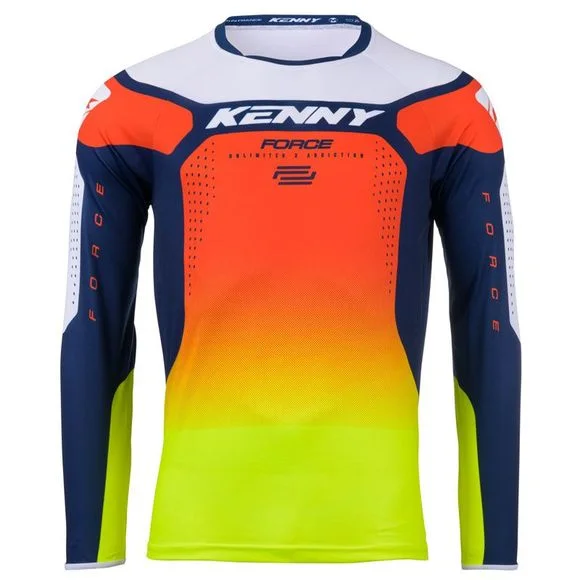 Maillot cross Kenny FORCE SPRING SUMMER 2024 – Bleu / Jaune Ref : KE2181