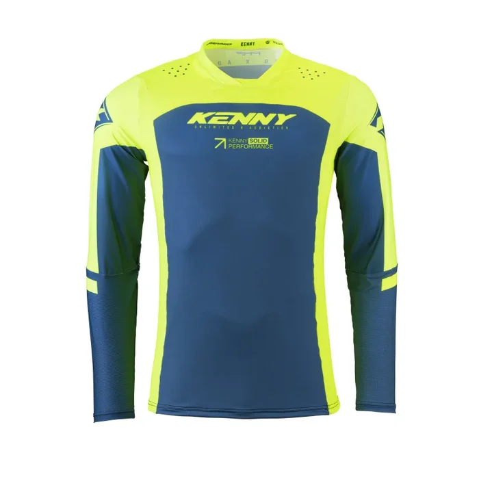 Maillot Cross KENNY PERFORMANCE SOLID Jaune Fluo