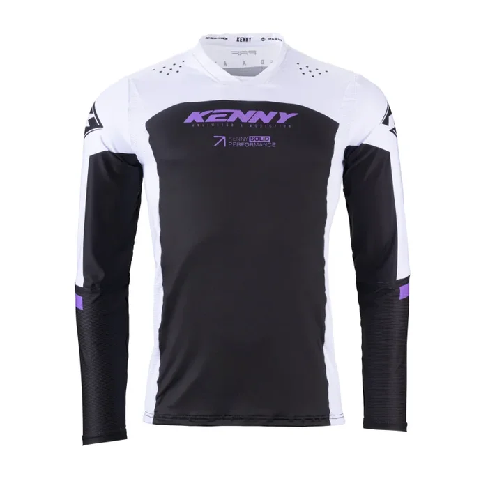 Maillot Cross KENNY PERFORMANCE SOLID Noir Violet