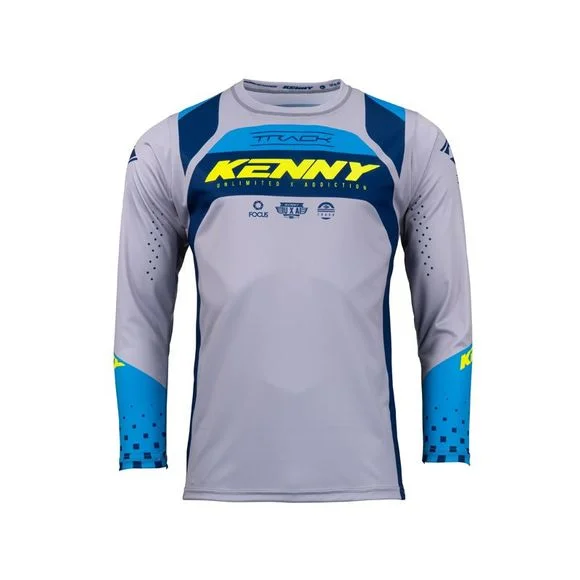 Maillot cross Kenny TRACK FOCUS ENFANT – Bleu / Jaune Ref : KE1741-C52437