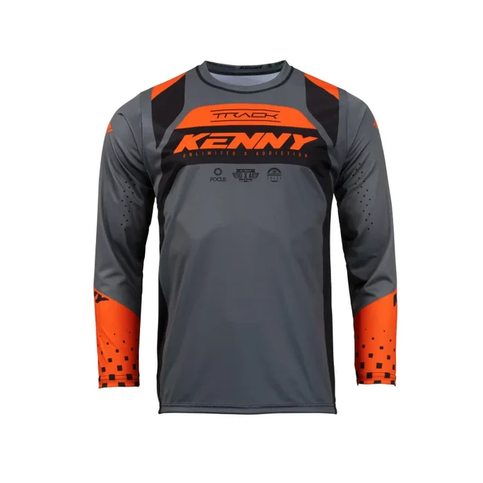 Maillot Cross KENNY TRACK FOCUS Enfant Orange Noir