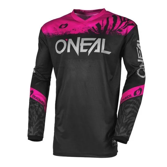 Maillot cross O&rsquo;Neal ELEMENT – SHOCKER – FEMME 2025 – Noir / Rose Ref : OL2069
