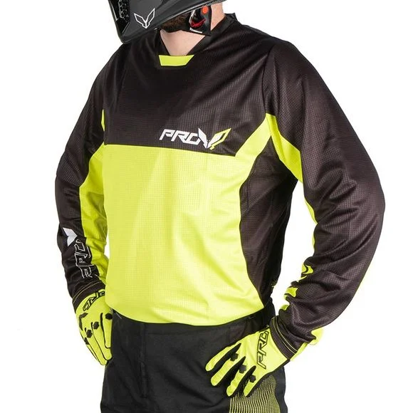 Maillot cross Prov HOLESHOT YELLOW 2022 – Jaune Ref : POV0051