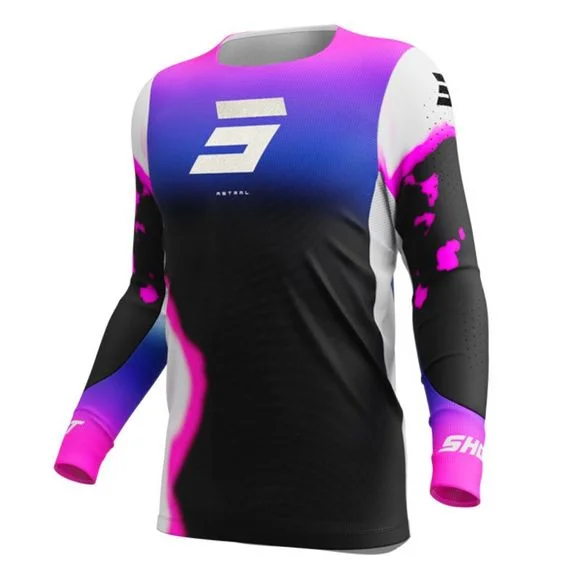 Maillot cross Shot AEROLITE – ASTRAL 2025 – Bleu / Rose Ref : SO2648