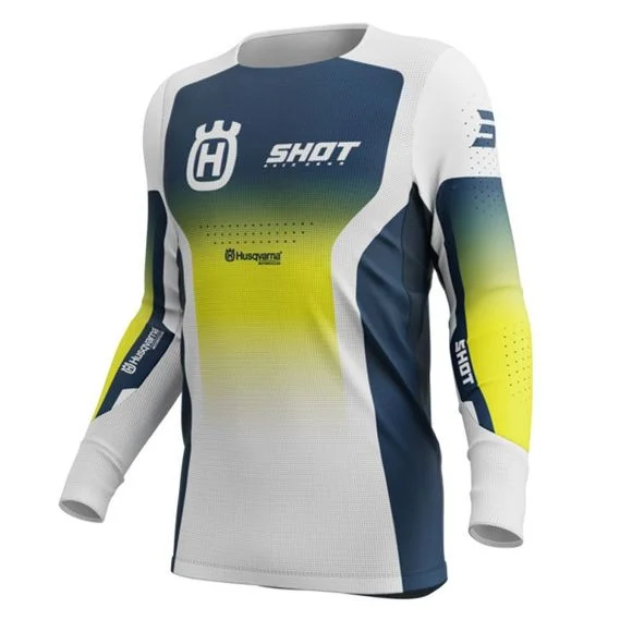 Maillot cross Shot AEROLITE – HUSQVARNA LIMITED EDITION 2025 – Bleu Ref : SO2647