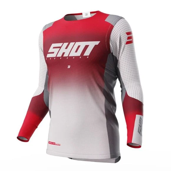 Maillot cross Shot AEROLITE – ULTIMA 2023 – Noir / Rouge Ref : SO2373