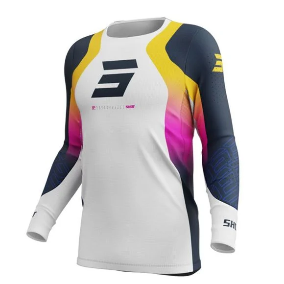 Maillot cross Shot AEROLITE – ULTRA 2025 – Bleu / Orange Ref : SO2649