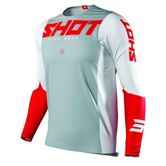 Maillot cross Shot AEROLITE AIRFLOW – RED 2021 – Noir / Rouge Ref : SO1844